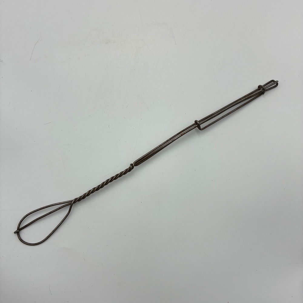 Antique Twisted Wire Lamp Chimney Cleaner Tool Primitive Kerosene Oil Lamp Decor